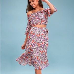 Lulus 2 piece set - purple